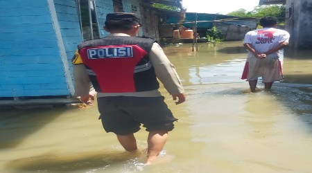 Banjir ROB Melanda Warga Pamak, Kecamatan Tebing 