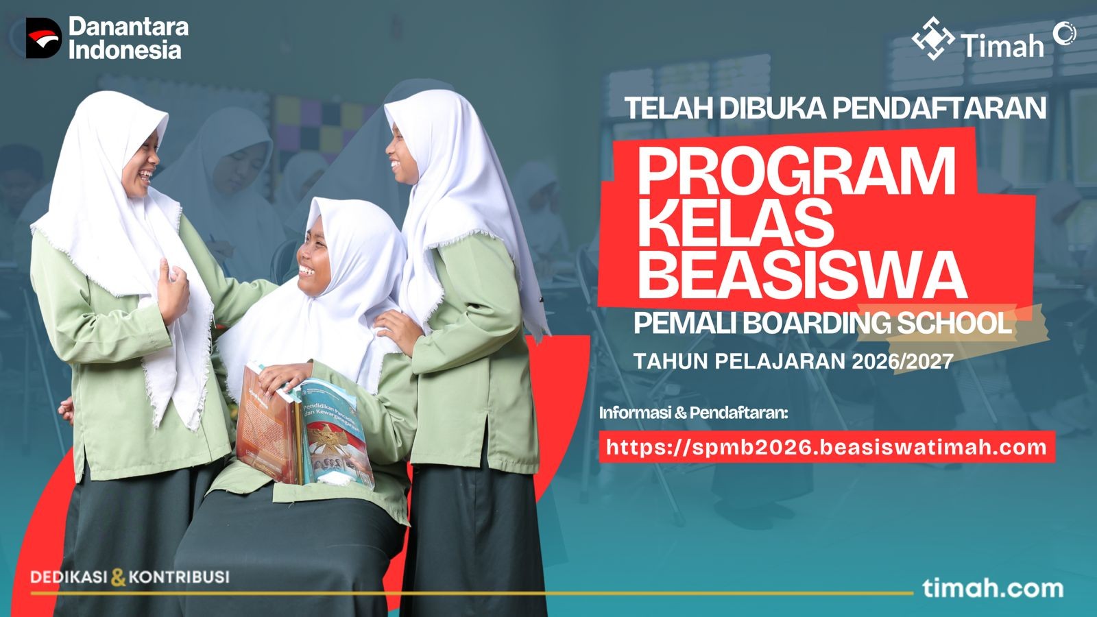 Pendaftraan Kelas Beasiswa PT TIMAH Tahun Ajaran 2026/2027 Resmi Dibuka, Yuk Cek Disini